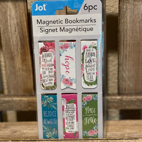 Religious Magnetic Bookmarks S/6, Hope Bookmark, Rejoice Always Grace Upon Grace - Picture 2 of 10